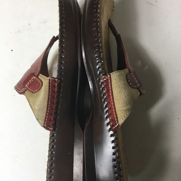 Dr Scholl’s insoles leather thong red sandals SZ10 - Picture 9 of 9